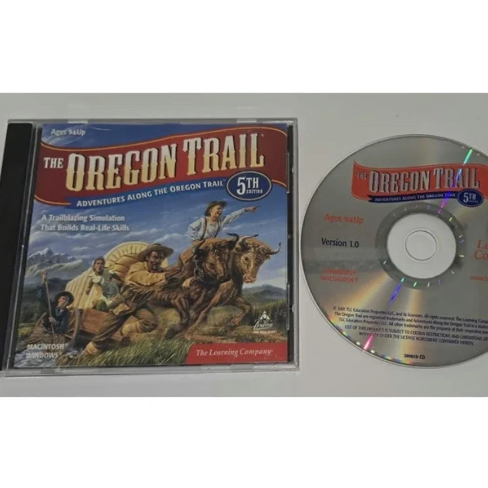 The Oregon Trail 5th Edition CD-ROM PC Mac Game The Learning Company 2001